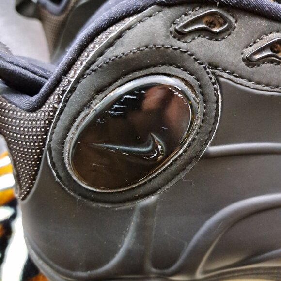 Size 12 Men Nike Total Air Foamposite Max 2011 Black Anthracite 472498-010 FLAW - Picture 15 of 16